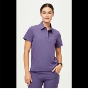 Figs Amethyst Nala limited edition polo top